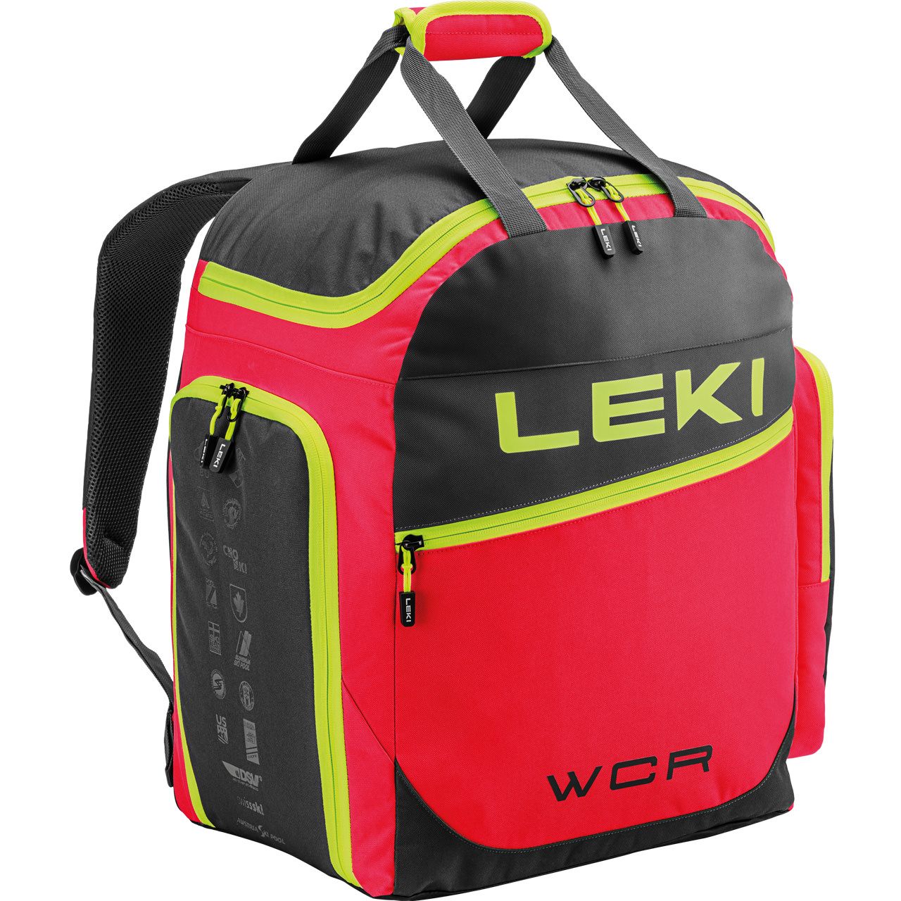 Leki Skiboot Bag WCR 60L bright red/black/neonyellow von Leki