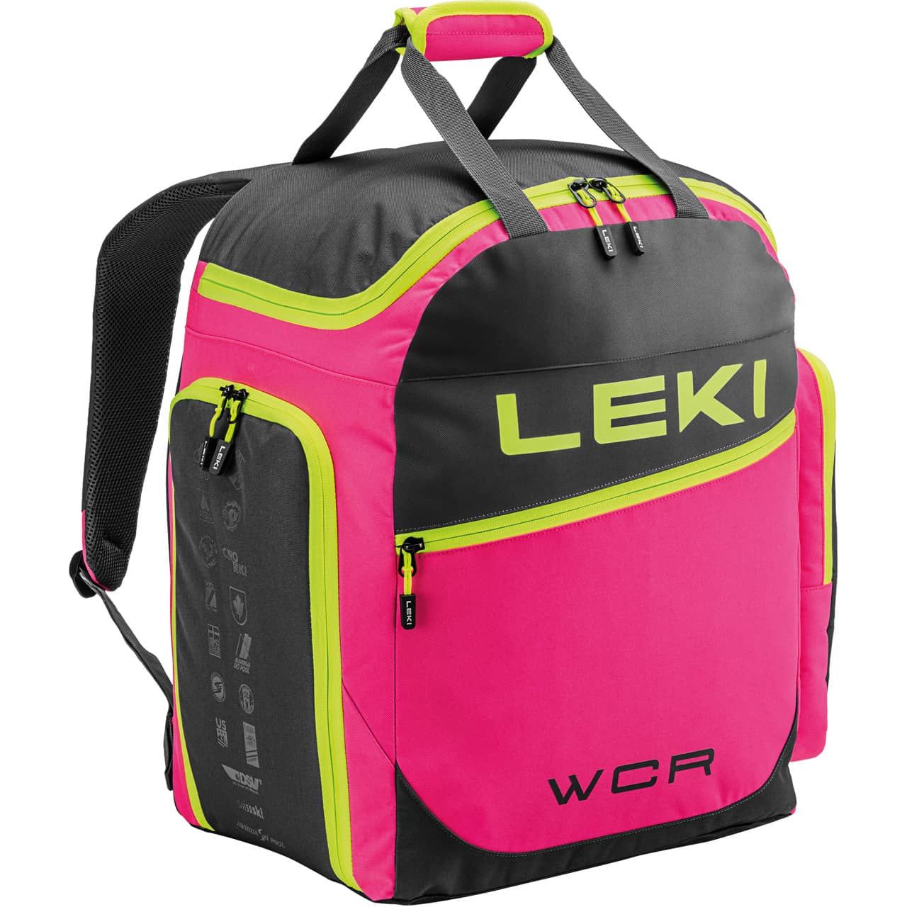 Leki Skiboot Bag WCR 60L neonpink/black/neonyellow von Leki