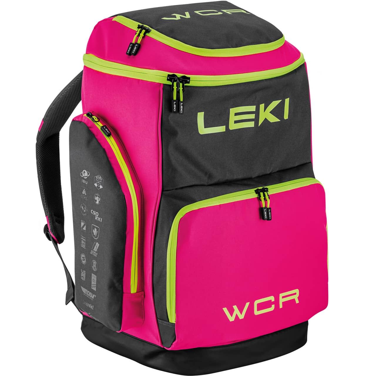 Leki Skiboot Bag WCR 85L neonpink/black/neonyellow von Leki