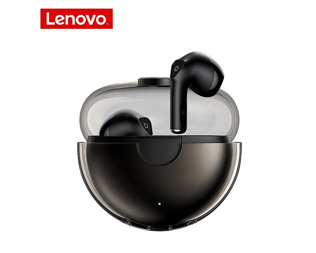 Lenovo LP80 mit Touch-Steuerung Bluetooth-Kopfhörer (True Wireless, Siri, Google Assistant, Bluetooth 5.0, kabellos, Touch-Steuerung und 300 mAh Kopfhörer-Ladehülle - Schwarz) von Lenovo