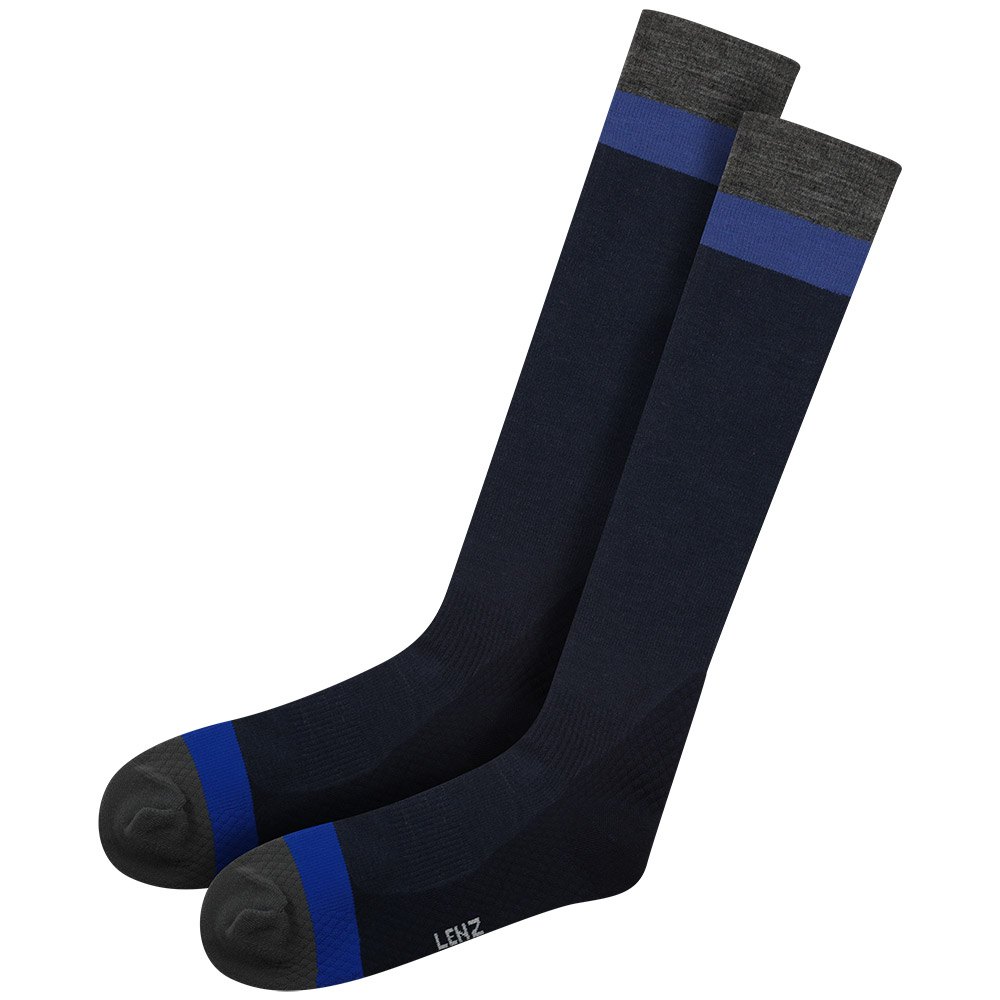 Lenz Merino Compression 1 Long Socks Blau EU 35-38 Mann von Lenz