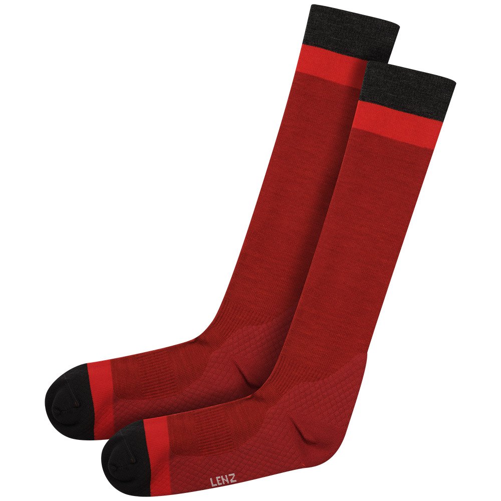 Lenz Merino Compression 1 Long Socks Rot EU 35-38 Mann von Lenz