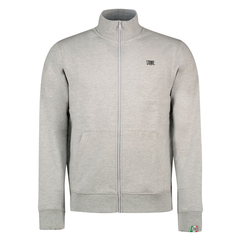 Leone Apparel Basic Small Logo Full Zip Sweatshirt Grau L Mann von Leone Apparel