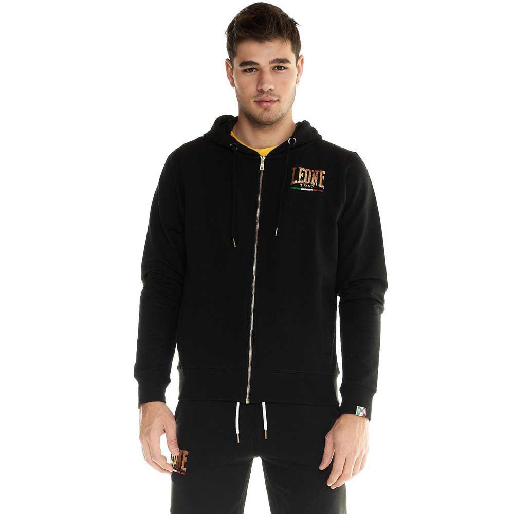 Leone Apparel Gold Full Zip Sweatshirt Schwarz S Mann von Leone Apparel