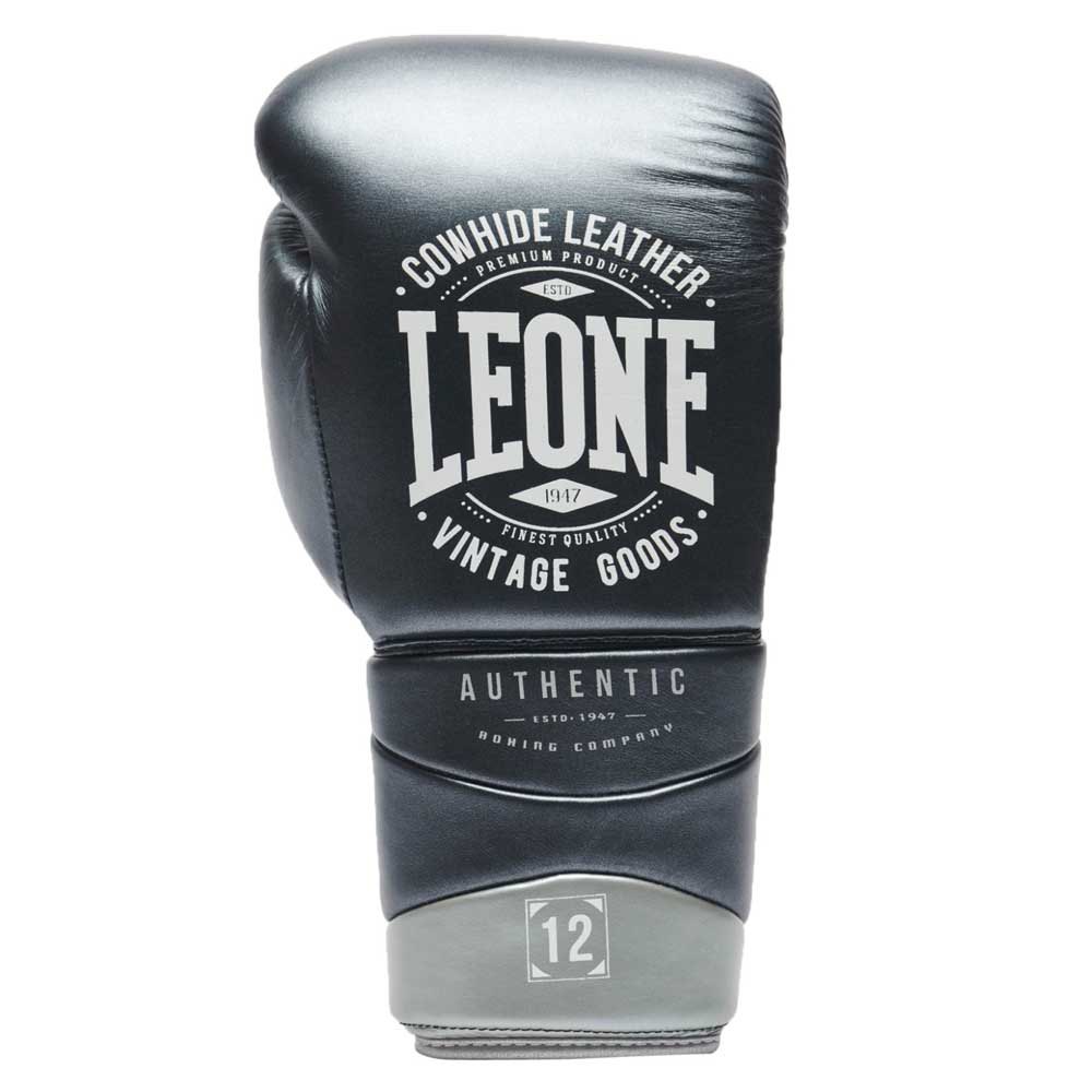 Leone1947 Authentic 2 Leather Boxing Gloves Grau 10 oz von Leone1947