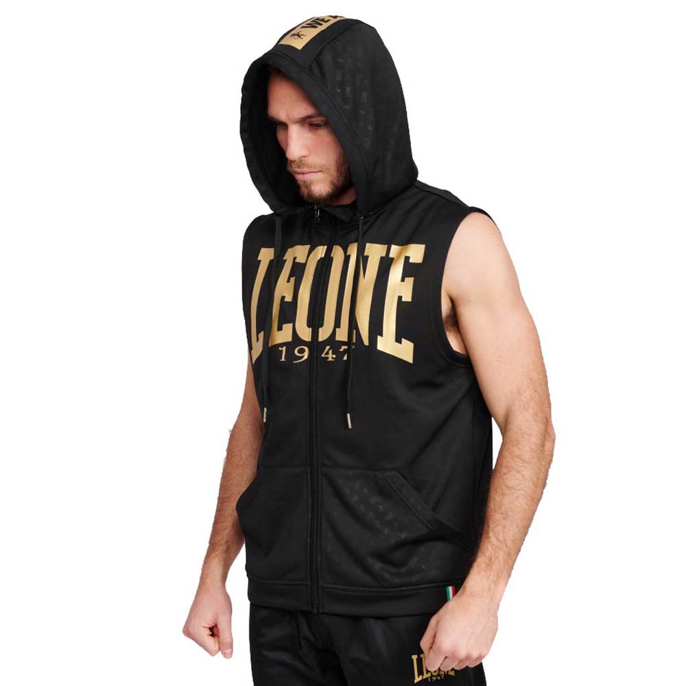 Leone1947 Dna Sleeveles Hoodie Schwarz 2XL Mann von Leone1947