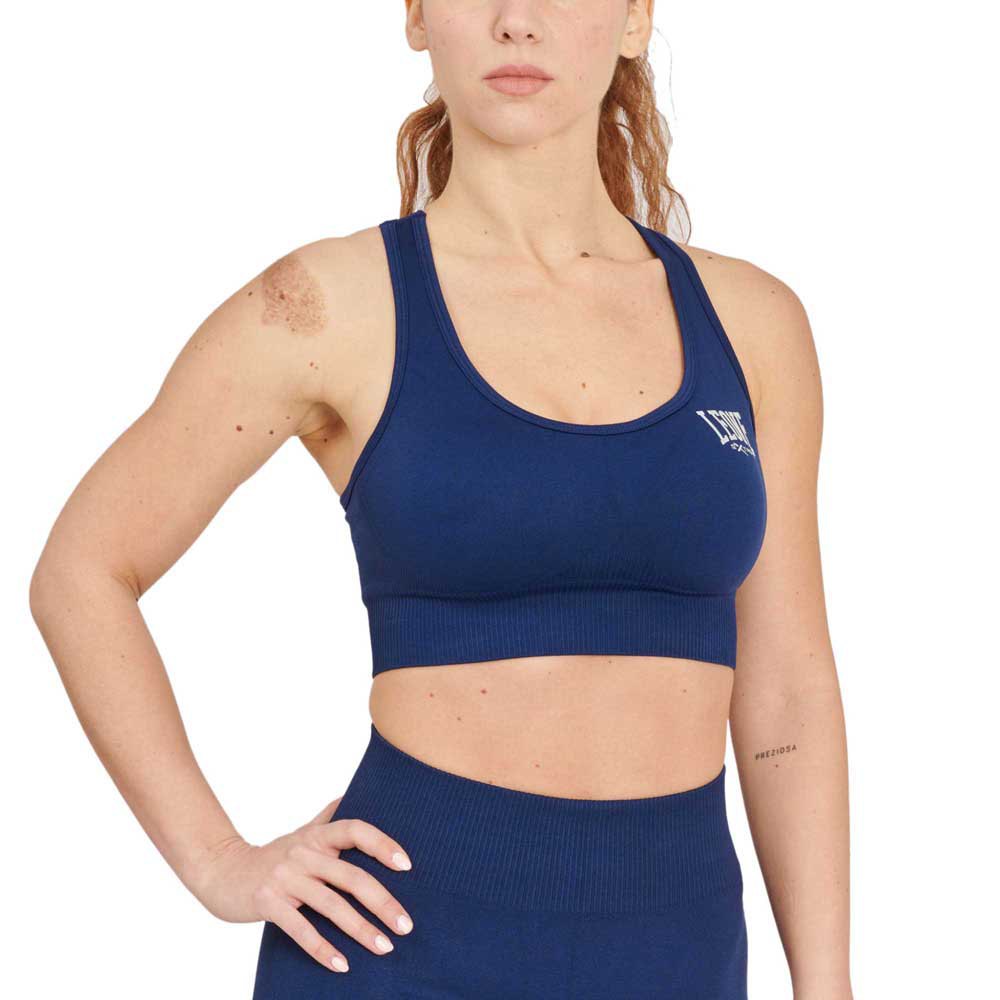 Leone1947 Logo Sports Top Blau L Frau von Leone1947