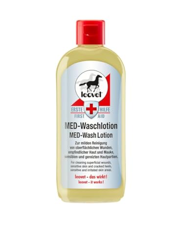 Leovet Erste Hilfe MED-Waschlotion 250ml für Wunden empfindliche Haut Mauke von Leovet