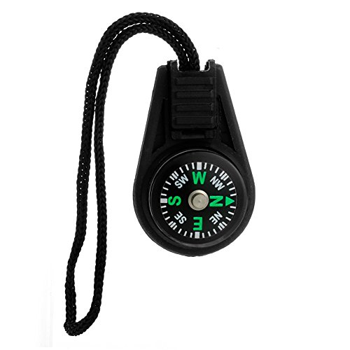 Lergo Mini-Schlüsselanhänger mit Reißverschluss und Kompass, für Rucksack und Tasche, mit Gurt, Sport-Schlüsselanhänger von Lergo