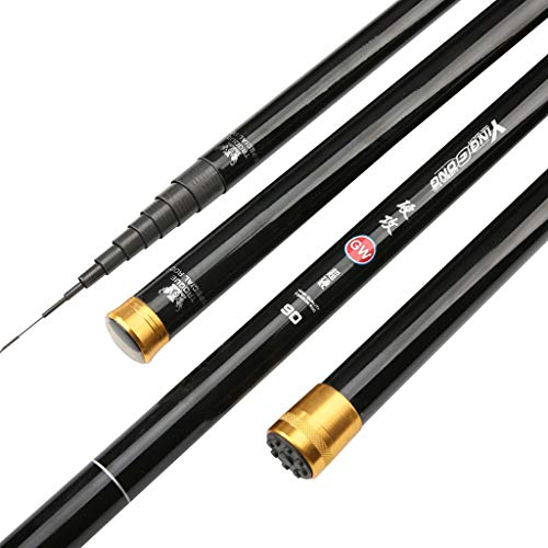 EATAN Carbon 8m 9m 10m 11m 12m 13m Power Hand Pole Angelrute Ultra Hard Super Light Teleskopstange Stick Ersatzspitze 06.05 (Size : 11m)… von EATAN