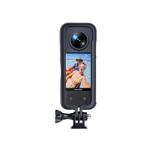 Rahmen Hülle für Insta360 X3 Action Kamera Zubehör Schutzrahmen Case W 1/4 Schraubenloch Kamera Stativ Adapter Halterung für Insta360 One X3 von Leshareselect