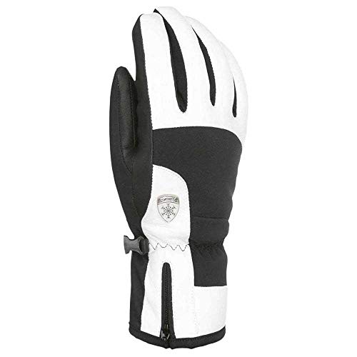Level Damen Iris Handschuhe, Black-White, 7.5/SM von Level