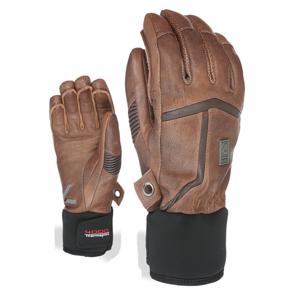Level Off Piste Leather Gloves Braun S Mann von Level