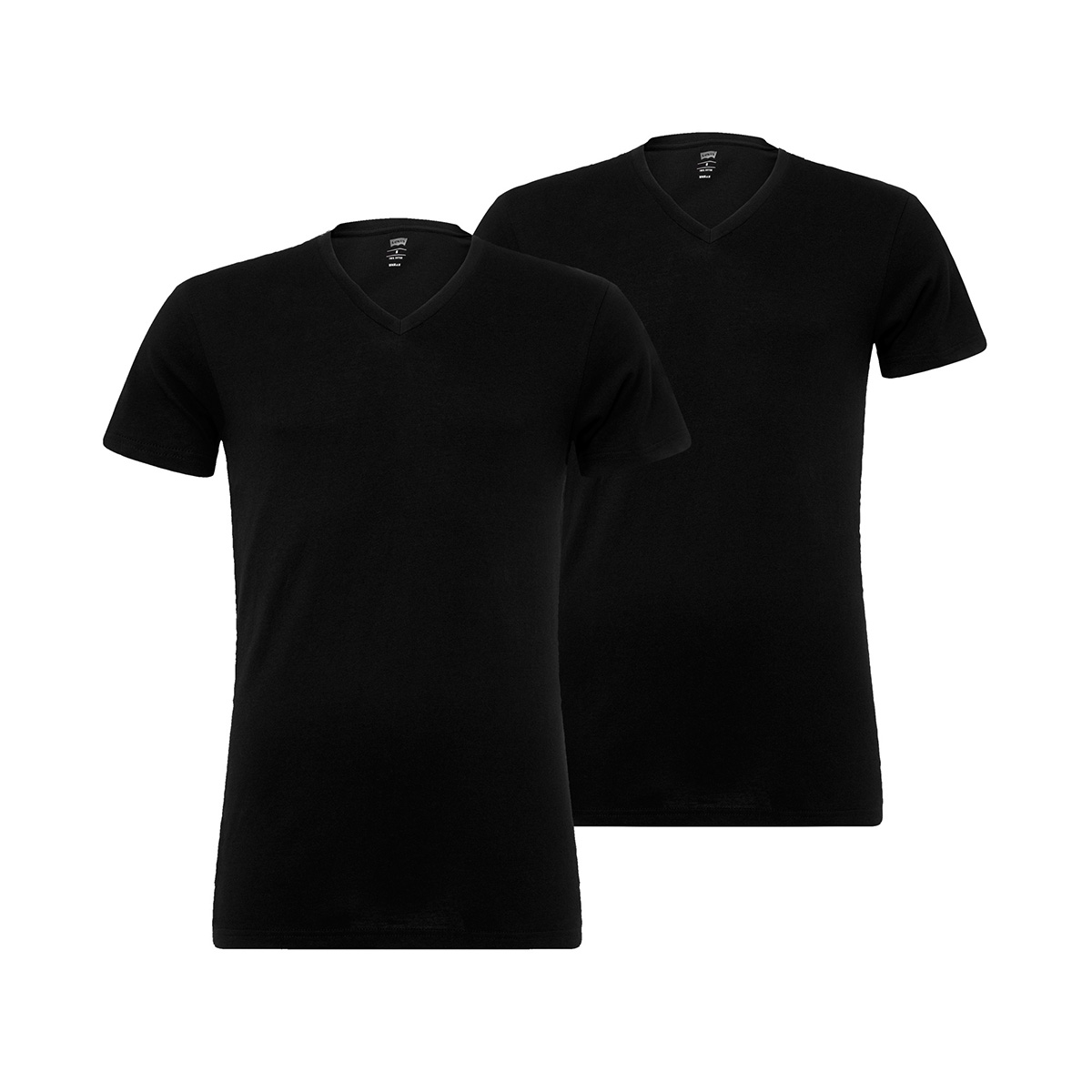 2 er Pack Levis 200SF V-Neck T-Shirt Men Herren Unterhemd V-Ausschnitt L, 884 - jet black von Levi's