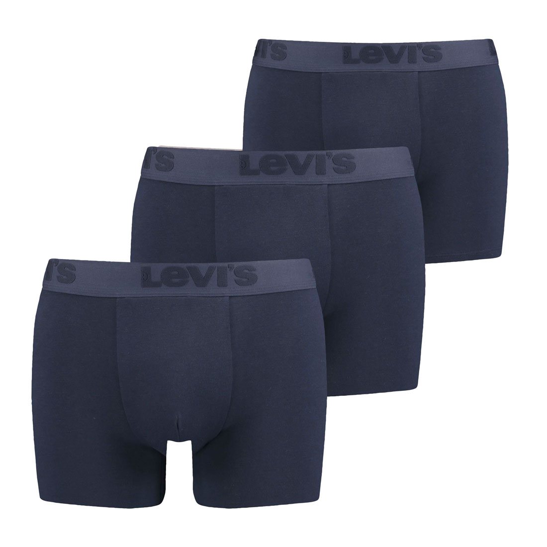 3er Pack Levis Men Premium Boxer Brief Boxershorts Herren Unterhose Pant Unterwäsche M, Navy von Levi's
