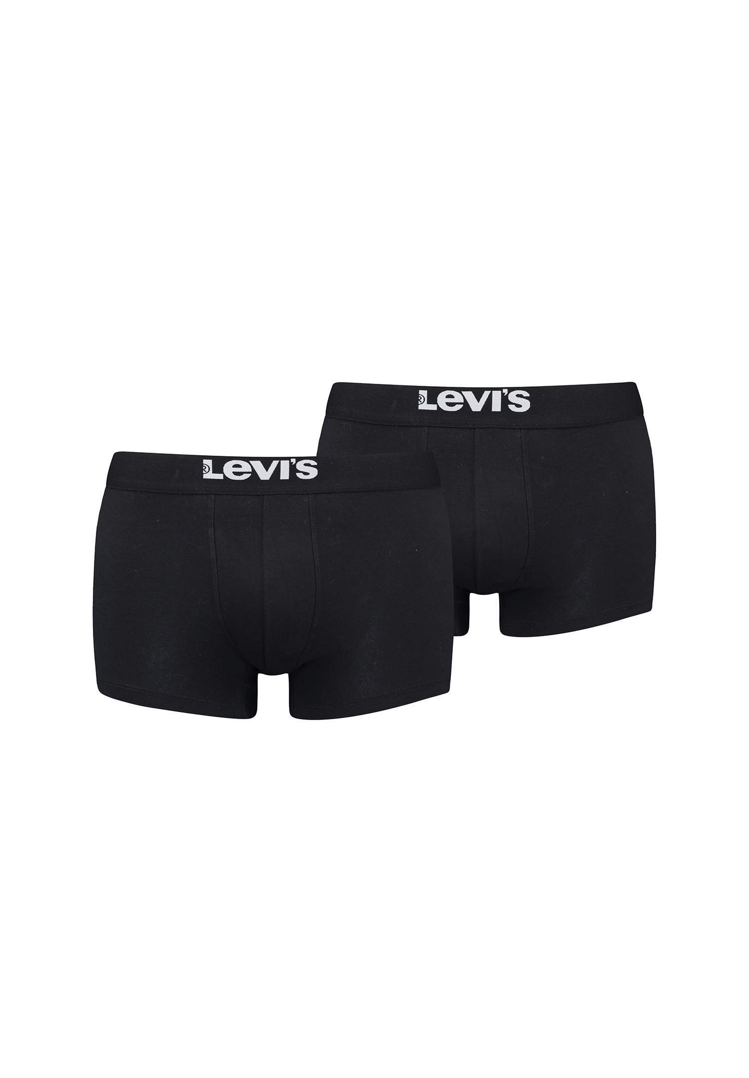 Levi&#039;s Solid Basic Herren Boxershorts Unterwäsche aus Bio-Baumwolle im 2er Pack von Levi&#039;s