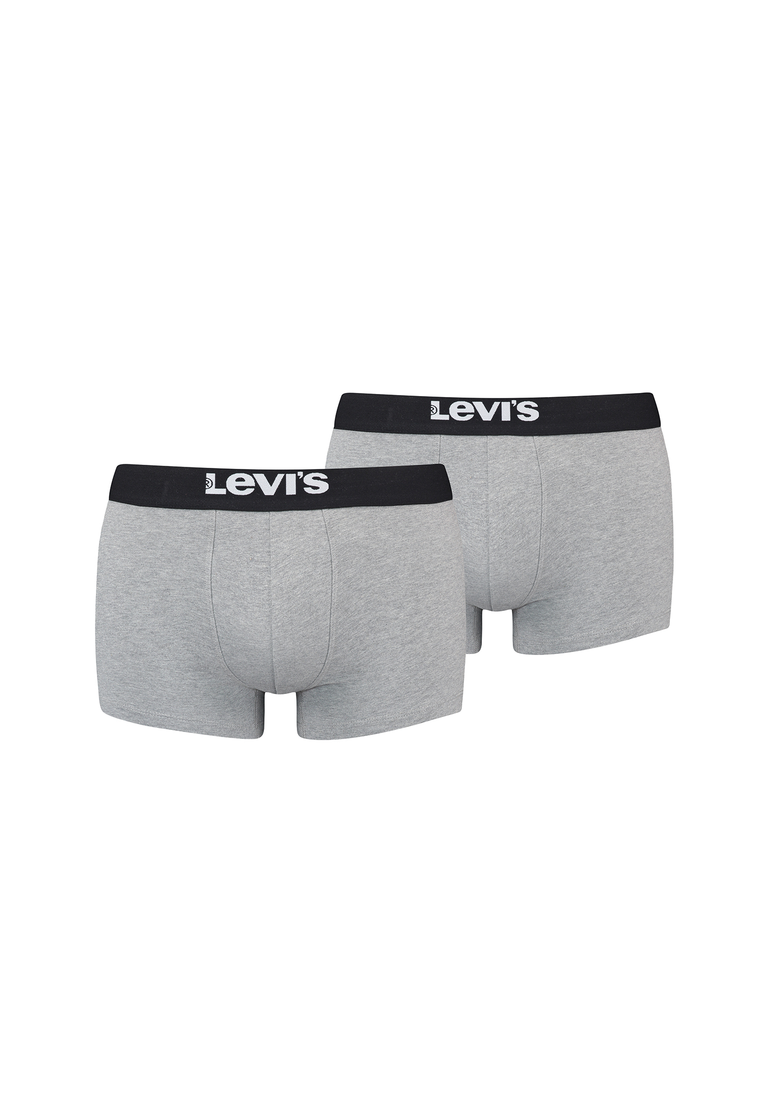 Levi&#039;s Solid Basic Herren Boxershorts Unterwäsche aus Bio-Baumwolle im 2er Pack von Levi&#039;s