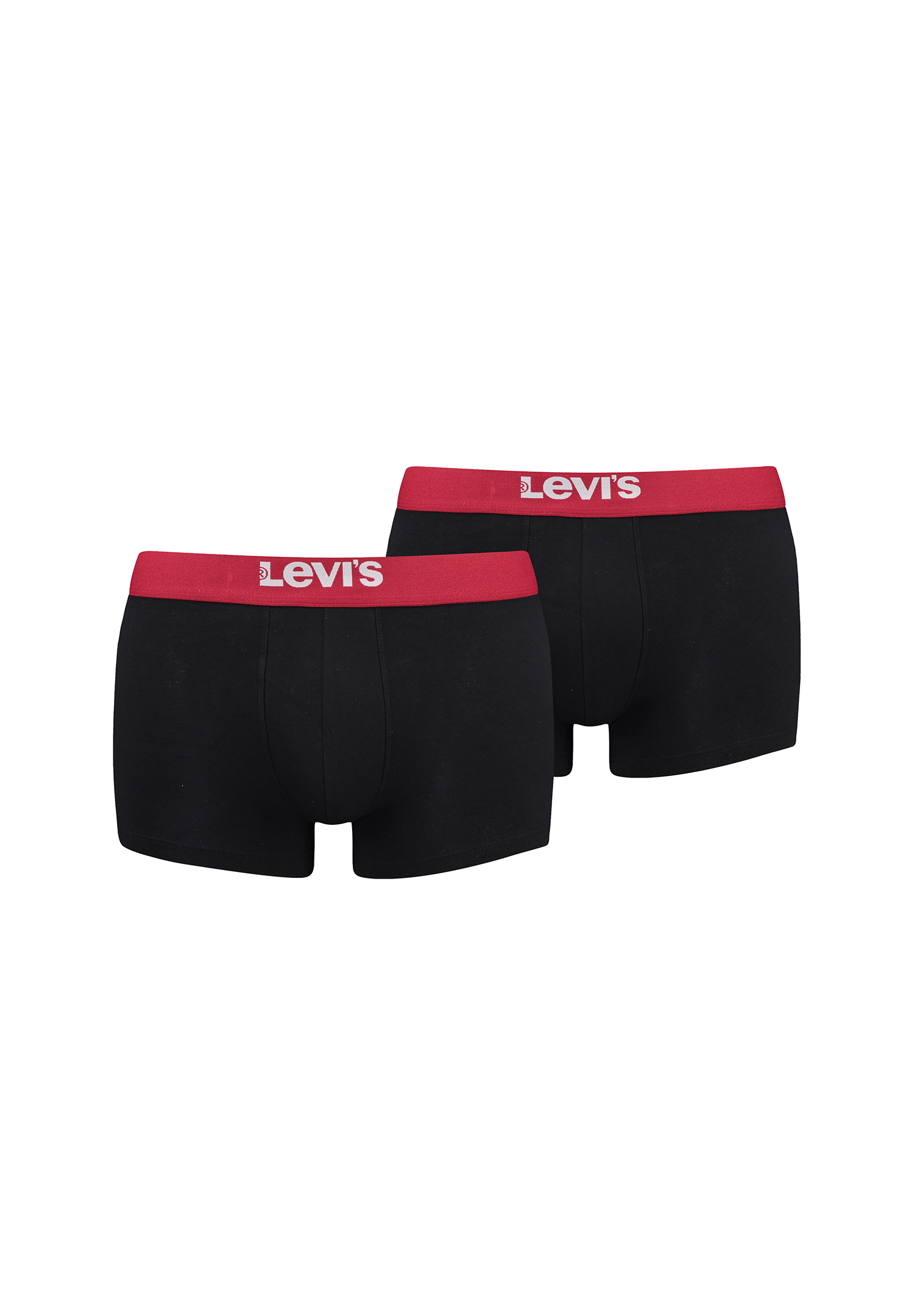 Levi&#039;s Solid Basic Herren Boxershorts Unterwäsche aus Bio-Baumwolle im 2er Pack von Levi&#039;s