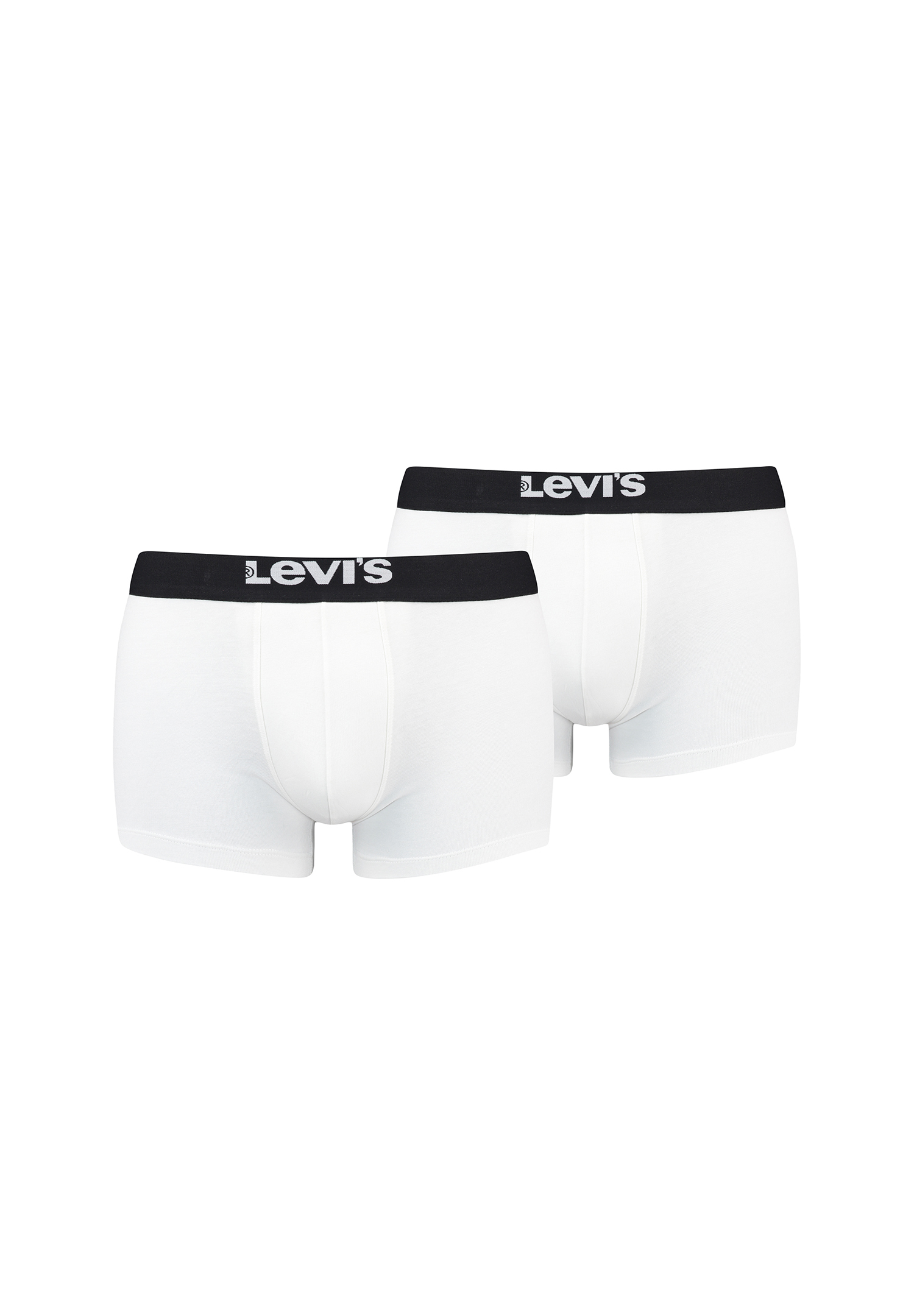 Levi&#039;s Solid Basic Herren Boxershorts Unterwäsche aus Bio-Baumwolle im 2er Pack von Levi&#039;s