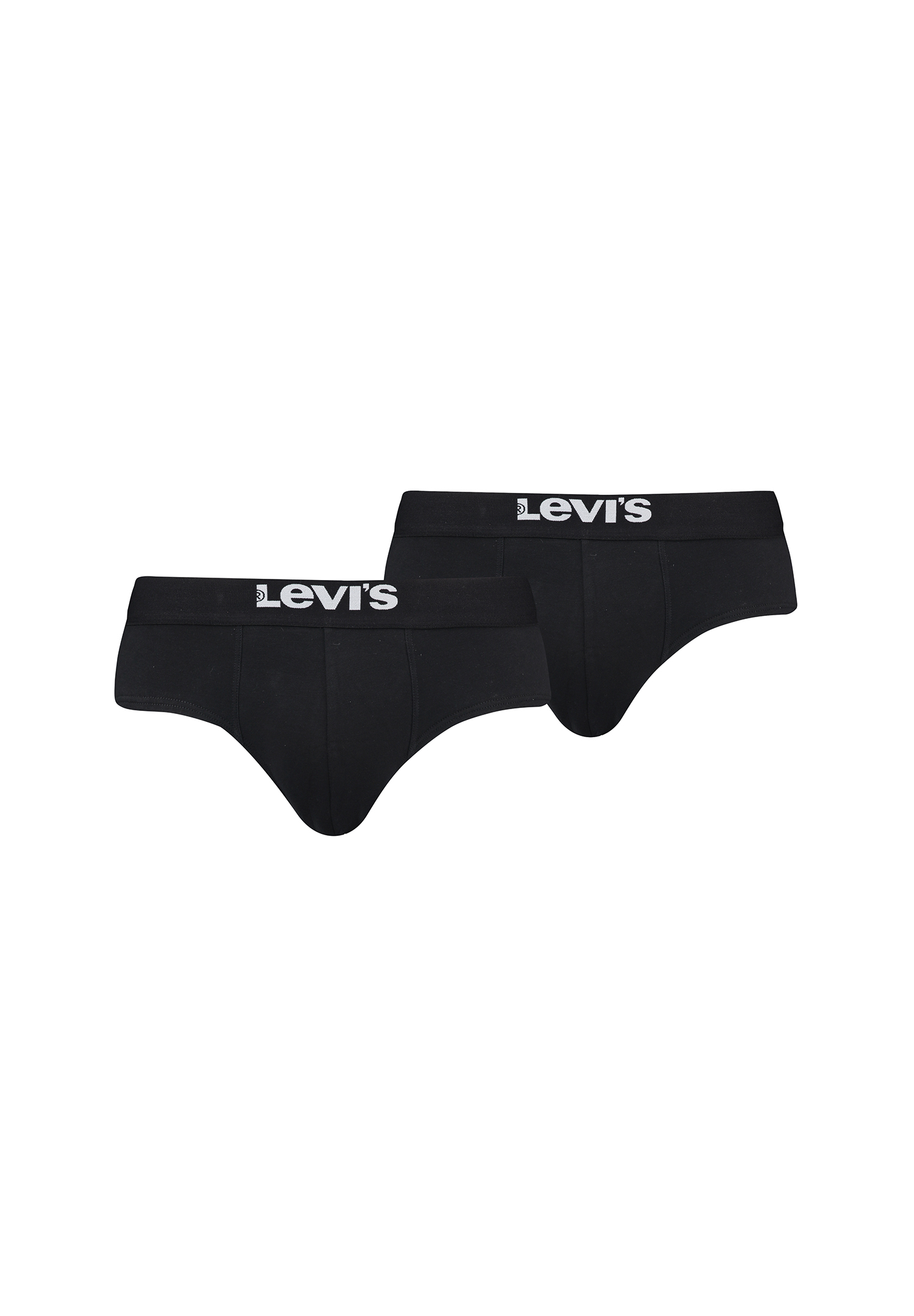 Levi&#039;s Solid Basic Herren Slips Unterwäsche aus Bio-Baumwolle im 2er Pack von Levi&#039;s
