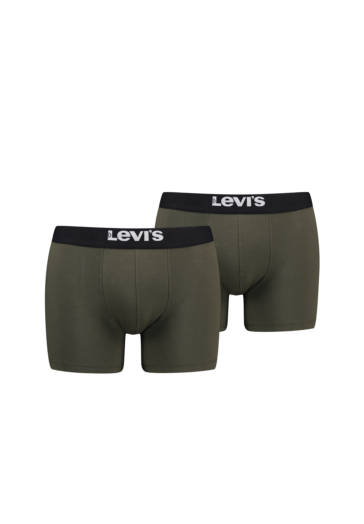 Levi&#039;s Solid Herren Boxershorts Unterwäsche aus Bio-Baumwolle im 2er Pack von Levi&#039;s