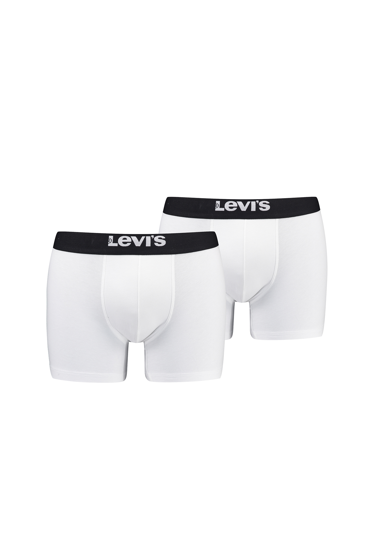 Levi&#039;s Solid Herren Boxershorts Unterwäsche aus Bio-Baumwolle im 2er Pack von Levi&#039;s
