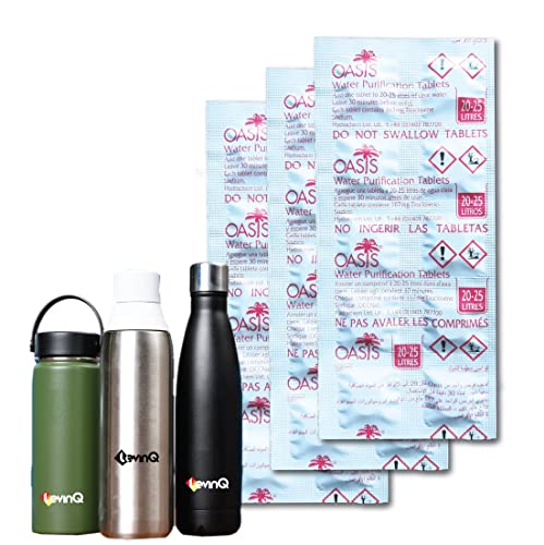 LevinQ Reinigungstabletten Trinkflaschen - EXTRA STARK - 30 Tabs -Entfernt mühelos Ablagerungen-Gerüche-Bakterien-Viren -Flaschenreinigung Einfach & Hygienisch -für alle materialen von LevinQ