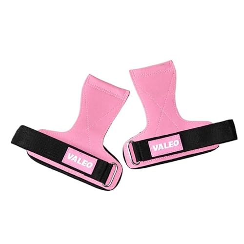 Lewey Fitness-Handschuh-Set for Klimmzüge, Bankdrücken und Kreuzheben – Handgelenkunterstützung und Griffverbesserung (Size : Pink) von Lewey