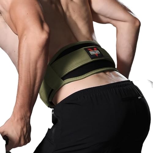 Sport-Taillengürtel for Gewichtheben und Fitness – Bauchstützgürtel for Kniebeugen, Kreuzheben und Rumpftraining (Color : Army green, Size : L) von Lewey