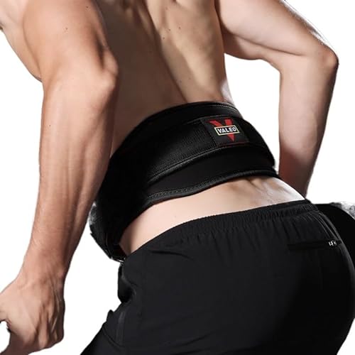 Sport-Taillengürtel for Gewichtheben und Fitness – Bauchstützgürtel for Kniebeugen, Kreuzheben und Rumpftraining (Color : Black, Size : L) von Lewey