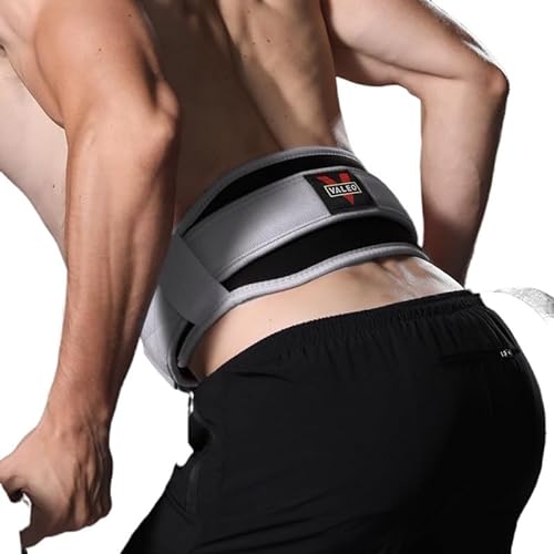 Sport-Taillengürtel for Gewichtheben und Fitness – Bauchstützgürtel for Kniebeugen, Kreuzheben und Rumpftraining (Color : Gray, Size : L) von Lewey