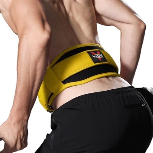 Sport-Taillengürtel for Gewichtheben und Fitness – Bauchstützgürtel for Kniebeugen, Kreuzheben und Rumpftraining (Color : Yellow, Size : L) von Lewey