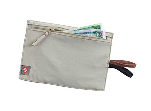 Lewis N Clarks RFID-Blocking Hidden Travel Wallet Münzbörse, Beige von Lewis N. Clark