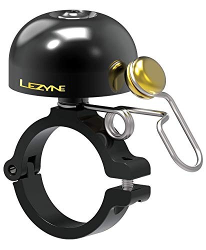 LEZYNE Unisex – Erwachsene Classic Brass Klingel, schwarz, 32mm von Lezyne