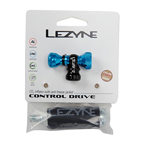 Lezyne Control Drive CO2 Blue Gloss With 16G Cartridge CO2 Spender, Blue/Hi-Gloss, One Size von Lezyne