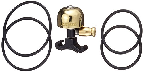 Lezyne Classic Brass Klingel, S Messing Poliert Schwarze Halterung, 1-bl-clbrs-v104s, Gold, S von Lezyne