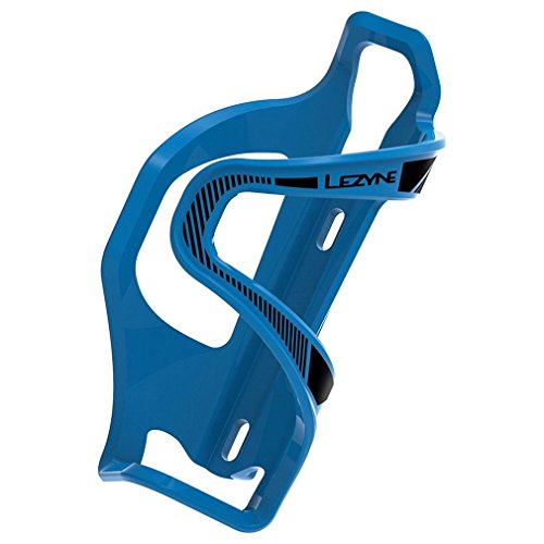 Lezyne Wasserflaschenhalter Flow Cage E SL-L, Matrix, Flasche Wird Links geklemmt, blau-weiß, 1-BC-FLSLL-V210 Flaschenhalter, 48g von Lezyne