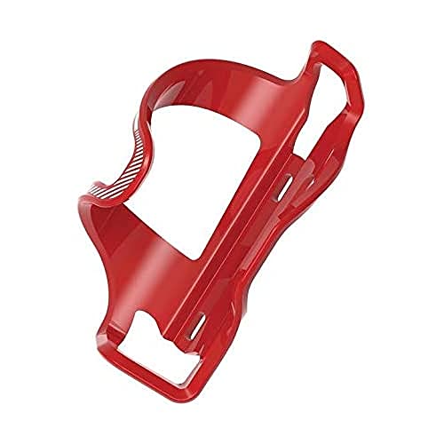 Lezyne Wasserflaschenhalter Flow Cage E SL-R, Matrix, Flasche Wird rechts geklemmt, rot-weiß, 1-BC-FLSLR-V211 Flaschenhalter, 48g von Lezyne