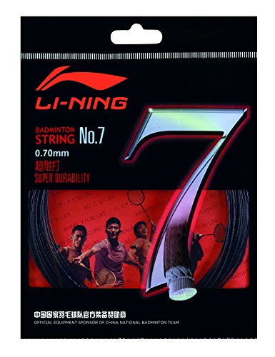 Li Ning Badminton Schläger-Saite No. 7 schwarz von Li Ning