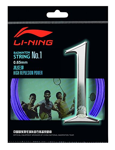 LI-NING 10 m Badminton Schläger-Saite No. 1 violett von LI-NING
