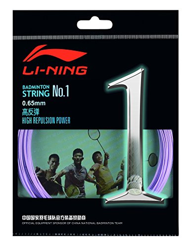 Li-Ning 10 m Badminton Schläger-Saite No. 1 hell violett von LI-NING