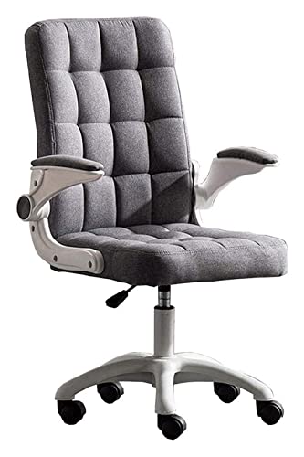 LiChA Bürostuhl, Bürostuhl, Schreibtischstuhl, Computerstuhl, verstellbare Armlehne, Sitzfläche, Stoff, Büroarbeitsstuhl, Spielstuhl, tragender 120-kg-Stuhl (Farbe: Grau) erforderlich von LiChA