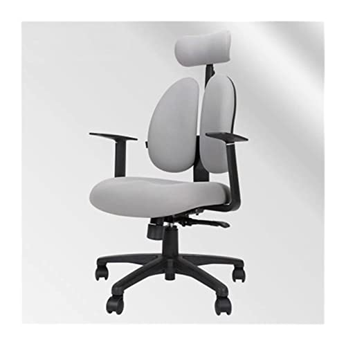 LiChA Bürostuhl, Computerstuhl, ergonomischer Gaming-Stuhl, technischer Spielstuhl, Hebe-Drehstuhl, Rückenlehne, Arbeits- und Studienstuhl, Stuhl (Farbe: Weiß, Größe: Einheitsgröße) von LiChA