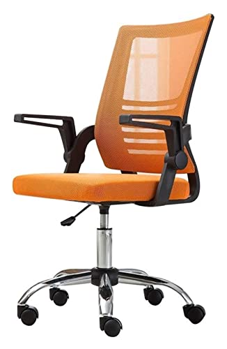 LiChA Bürostuhl, Computerstuhl, ergonomischer Liegestuhl, Drehstuhl, Bürostuhl, Hebestuhl, drehbare Armlehne, Kissensitz, Stuhl (Farbe: Orange) von LiChA