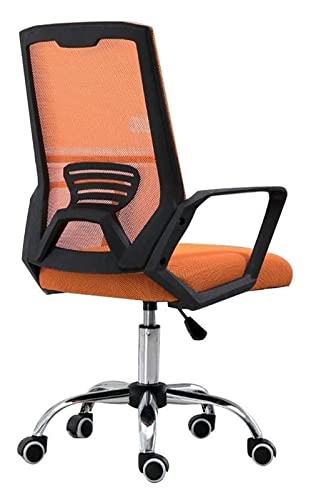 LiChA Bürostuhl, Computerstuhl mit hoher Rückenlehne, Netz-Büroschreibtischstuhl, ergonomischer Bürostuhl, höhenverstellbare Armlehne, Executive Game Chair, Stuhl (Farbe: Orange) von LiChA