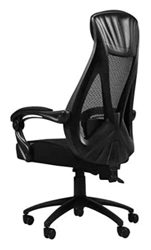 LiChA Bürostuhl, E-Sport-Stuhl, Liegestuhl, Computerstuhl, gepolsterter Sitz, ergonomischer Gaming-Stuhl, Rennsport-Netzstoff-Drehstuhl, Stuhl (Farbe: Schwarz 1, Größe: Einheitsgröße) von LiChA