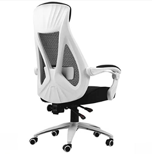 LiChA Bürostuhl, E-Sport-Stuhl, Liegestuhl, Computerstuhl, gepolsterter Sitz, ergonomischer Gaming-Stuhl, Rennsport-Netzstoff-Drehstuhl, Stuhl (Farbe: Weiß1, Größe: Einheitsgröße) von LiChA