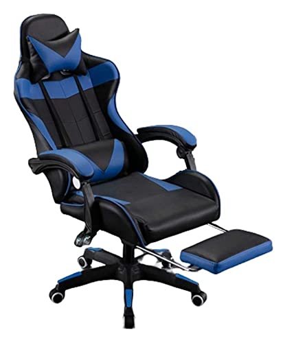 LiChA Bürostuhl, E-Sport-Stuhl, Spielstuhl, ergonomischer Computerstuhl, Boss-Stuhl, Tisch mit hoher Rückenlehne und Sitzkissen, Boss-Stuhl, Stuhl (Farbe: E) erforderlich von LiChA