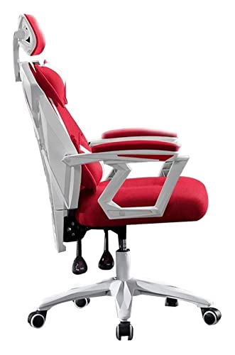 LiChA Bürostuhl, E-Sport-Stuhl, Verstellbarer ergonomischer Rennstuhl, Computerstuhl, Chefsessel mit hoher Rückenlehne, Bürostuhl, Lift-Drehstuhl, Stuhl (Farbe: Rot) von LiChA