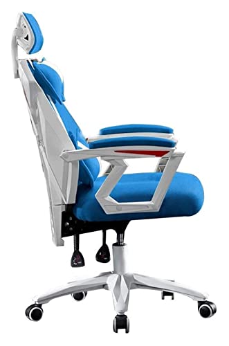 LiChA Bürostuhl, E-Sport-Stuhl, ergonomischer Rennstuhl, Computerstuhl, Chefsessel mit hoher Rückenlehne, Bürostuhl, Lift-Drehstuhl, Stuhl (Farbe: Blau) von LiChA